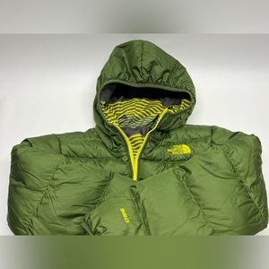 North Face Kids Winter jacket, Medium 10/12, green/yellow